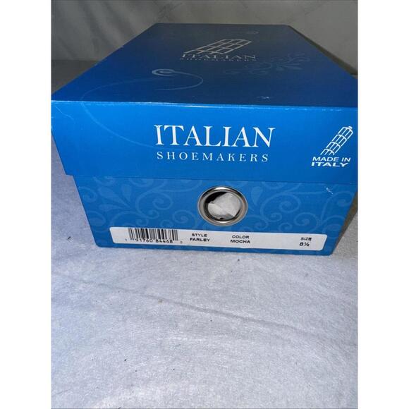 Italian Shoemakers Wedge Heel Shoe Size 8.5 Farley Thong Sandals Mocha Slip On - Picture 10 of 10